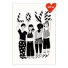 postkaart striped love