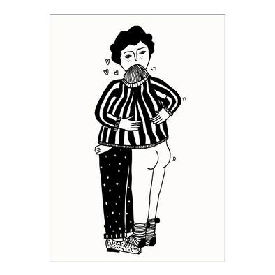 postkaart sweater hug
