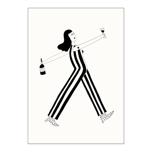 postkaart wine o'clock