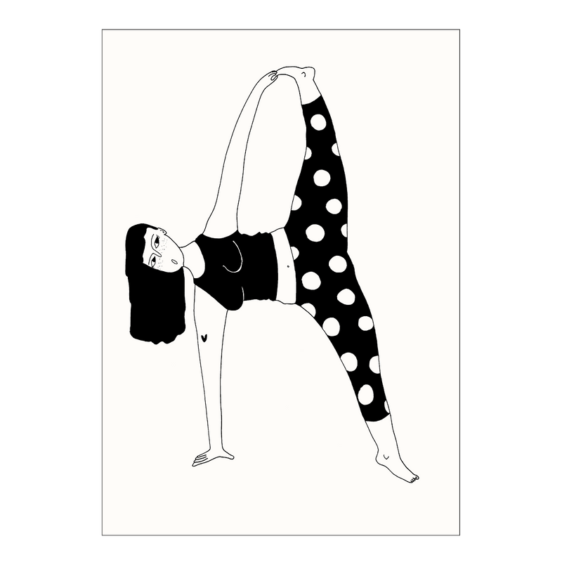 Postkarte yoga fart