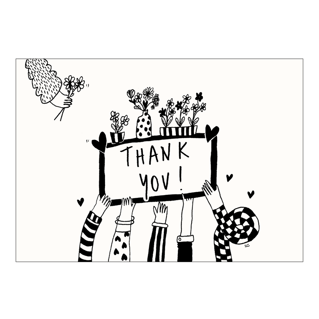 postkaart thank you arms