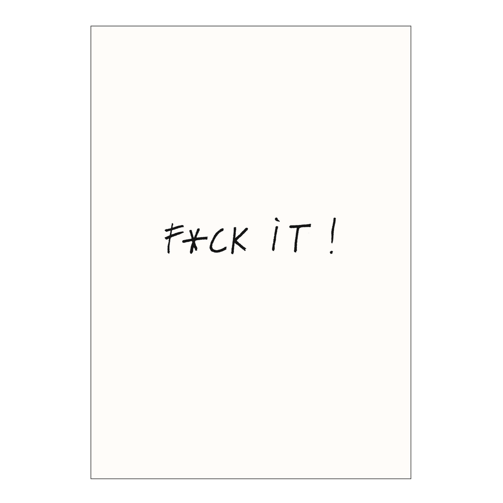 poster f*ck it A4