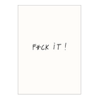 poster f*ck it A4