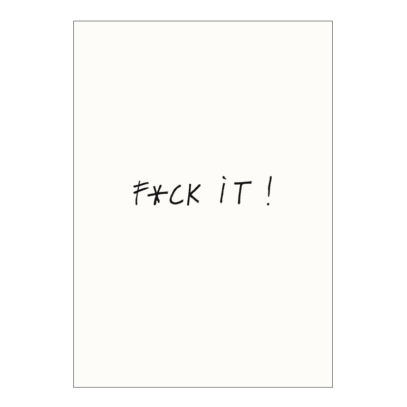 poster f*ck it A4
