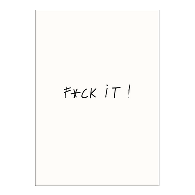 poster f*ck it A4