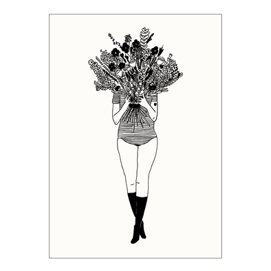 poster flower girl A4