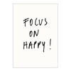 poster focus on happy A4
