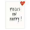 poster focus on happy A4
