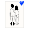postkaart naked couple back