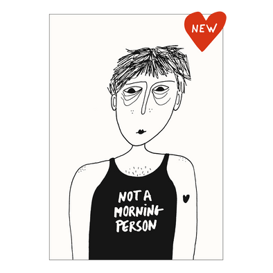 poster not a morning person A4