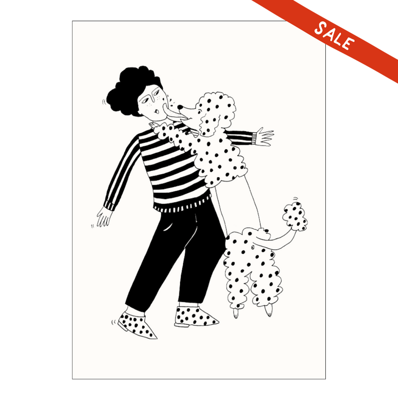 poster poodle love A4