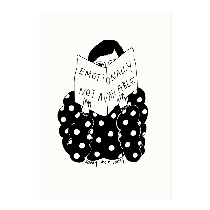 poster sorry not sorry A4