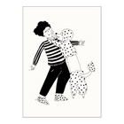 Poster poodle love A4