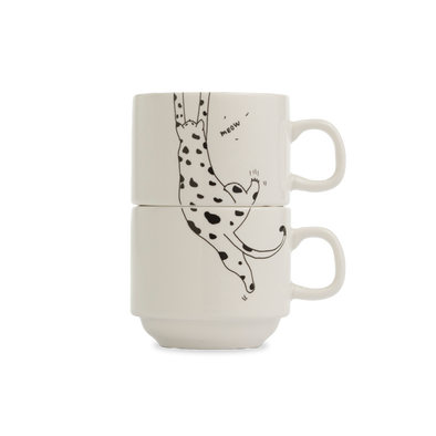 stapelbare mokken meow (set*2)