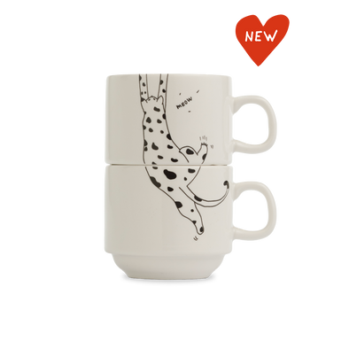 stapelbare mokken meow (set*2)
