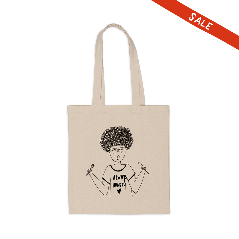 tote bag always hungry rita