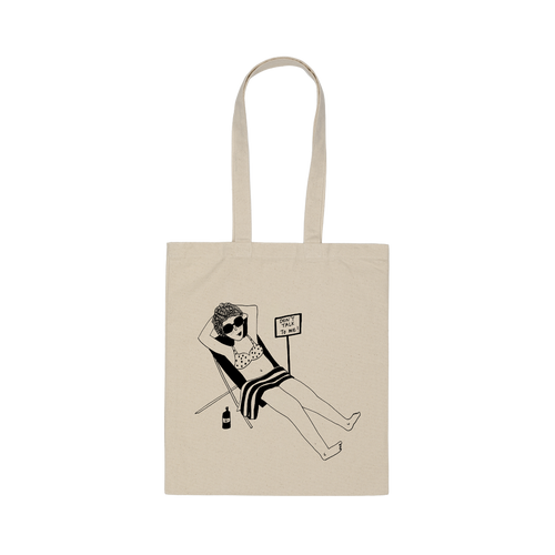 tote bag don't talk to me