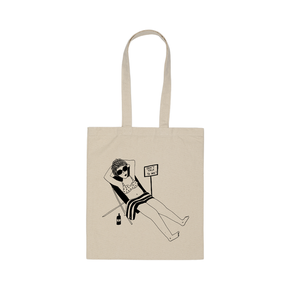 tote bag don't talk to me