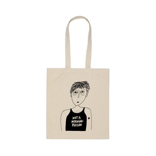 tote bag not a morning person