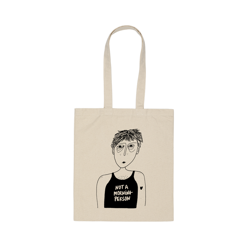 tote bag not a morning person