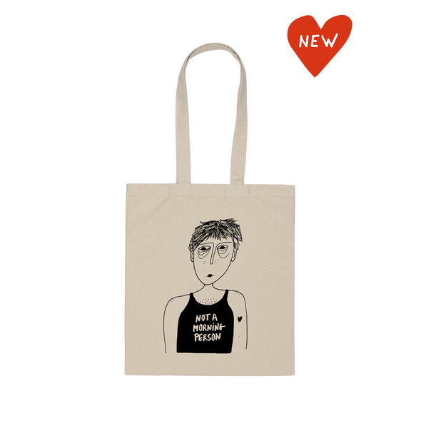 tote bag not a morning person