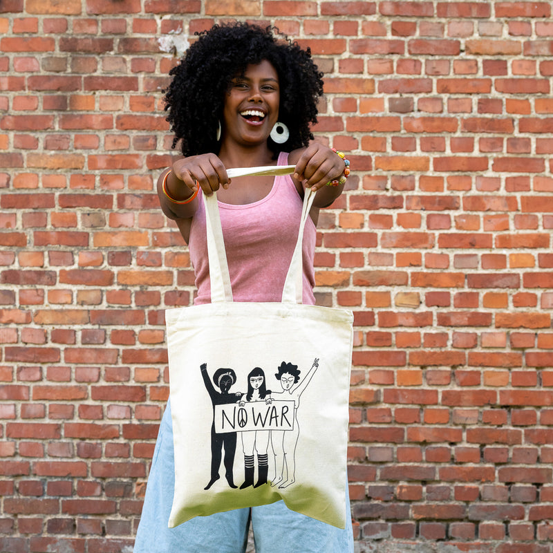 tote bag no war