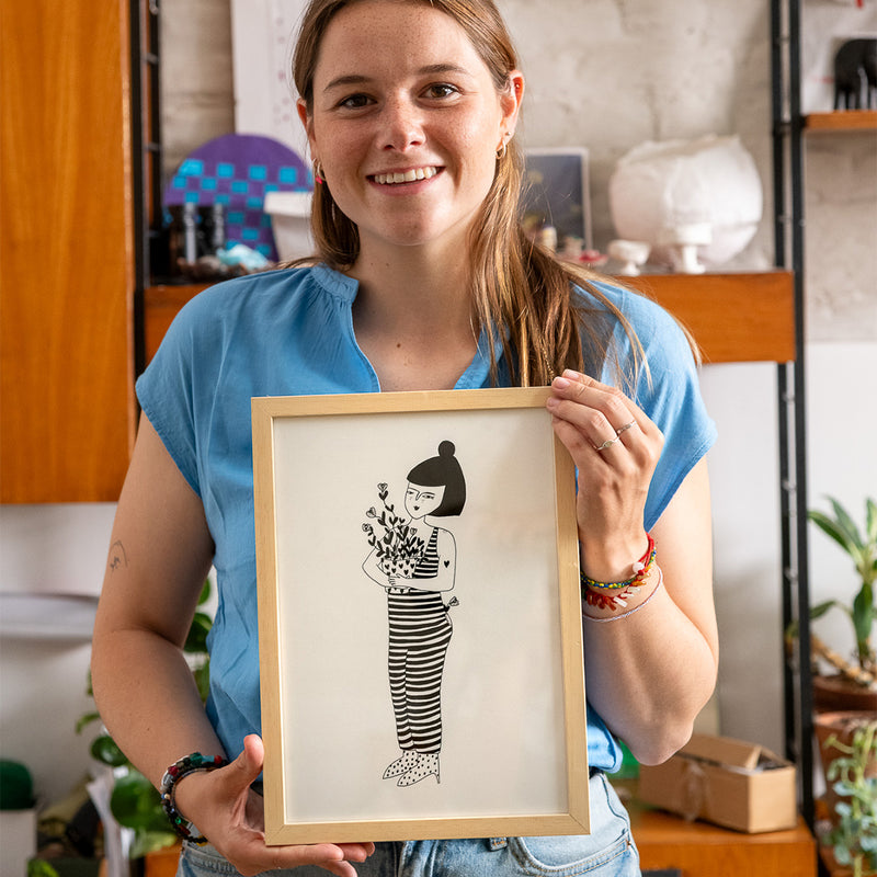 poster lili flowerpot A4