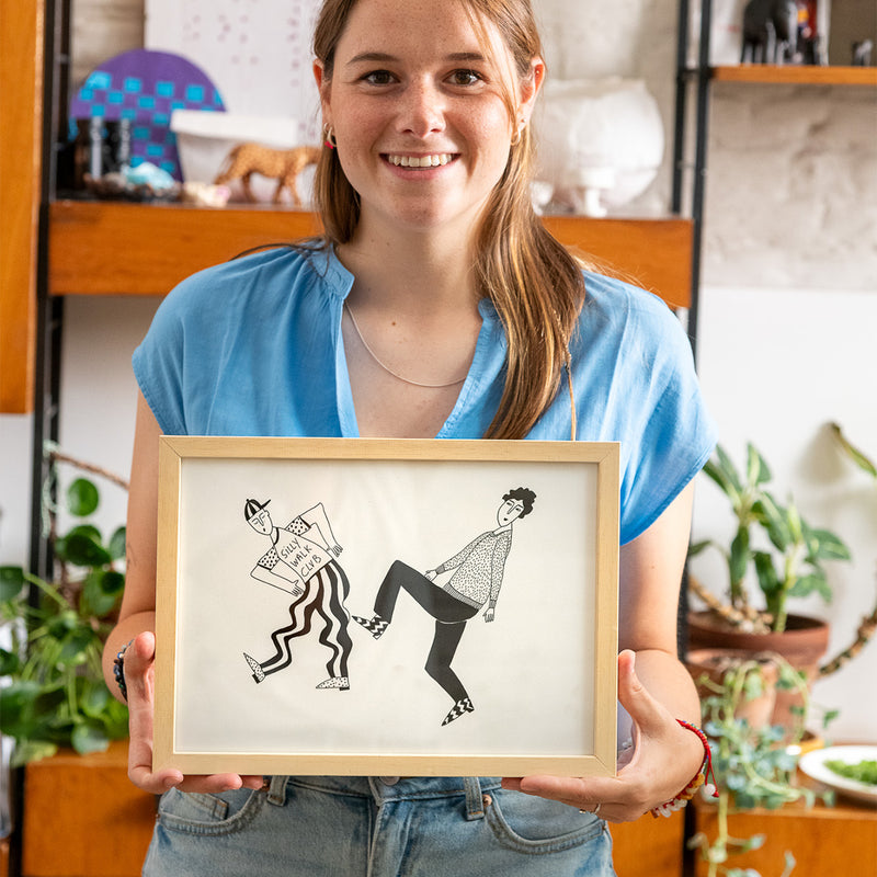 poster silly walk club A4