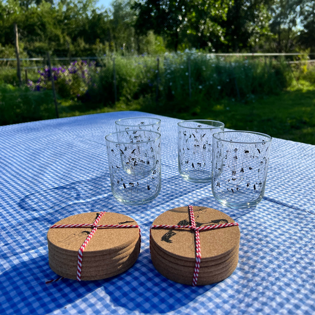 onderzetter kurk K (set van 6)