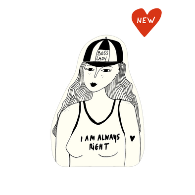 vinyl sticker boss lady