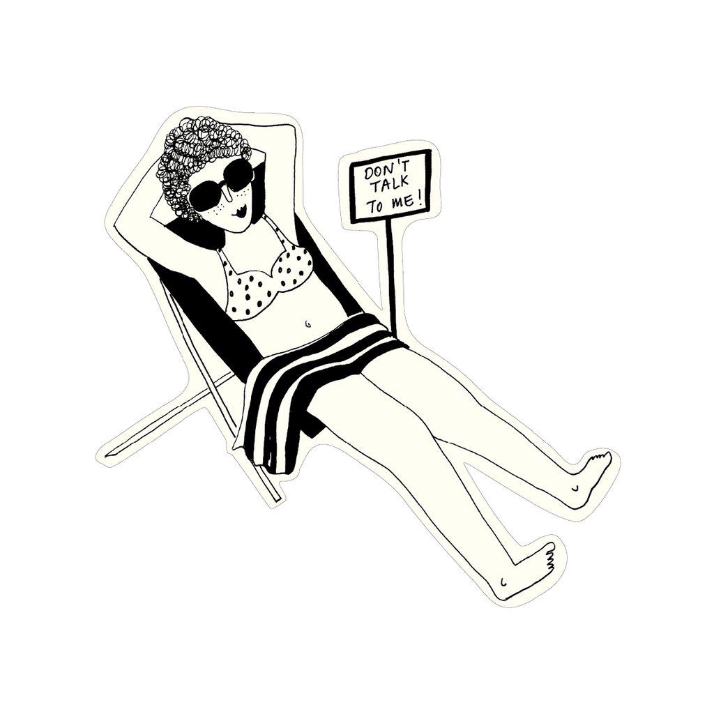 vinyl sticker don't talk to me