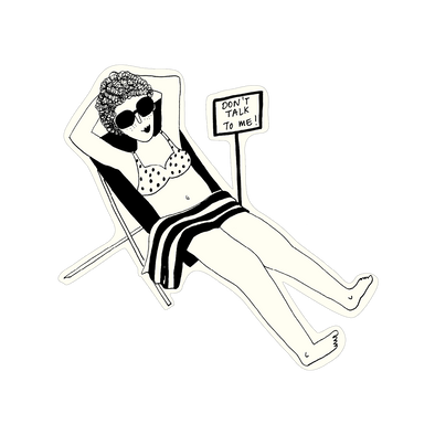 vinyl sticker don't talk to me