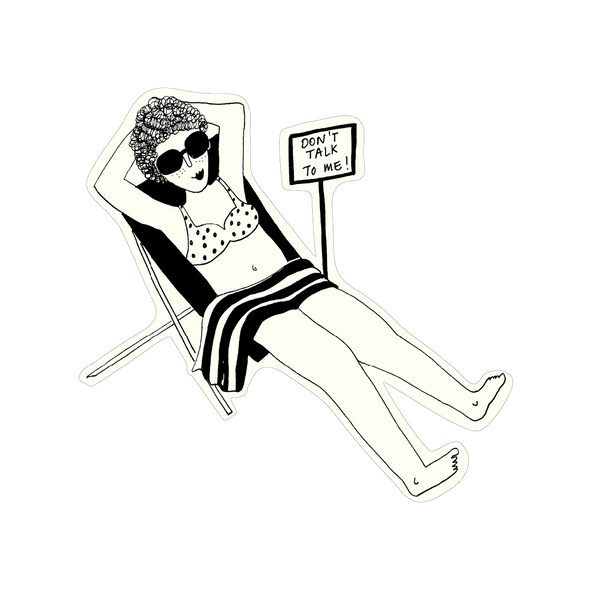 vinyl sticker don't talk to me