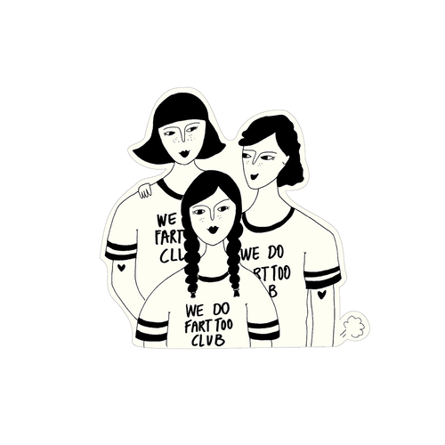 vinyl sticker fart club