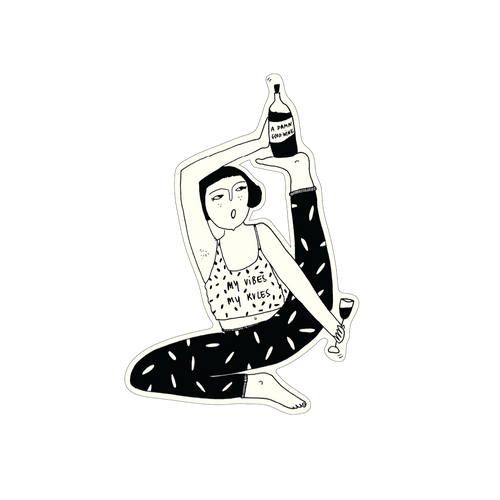 vinyl sticker my vibes