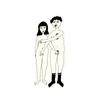 vinyl sticker naked couple