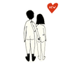 vinyl sticker naked couple back