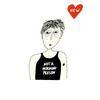 vinyl sticker not a morning person