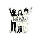 vinyl sticker no war