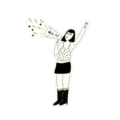 vinyl sticker power to all women