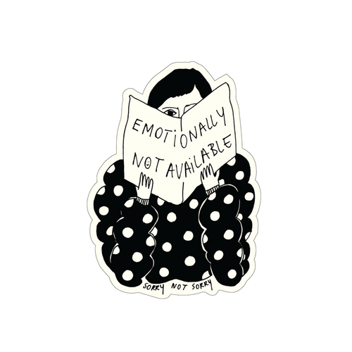 vinyl sticker sorry not sorry