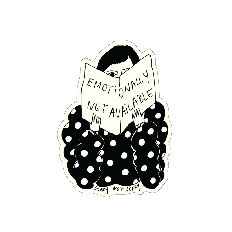 vinyl sticker sorry not sorry