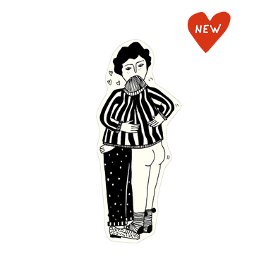 vinyl sticker sweater hug