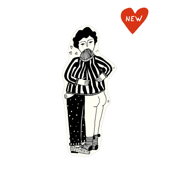 vinyl sticker sweater hug
