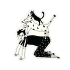 vinyl sticker tower of friends