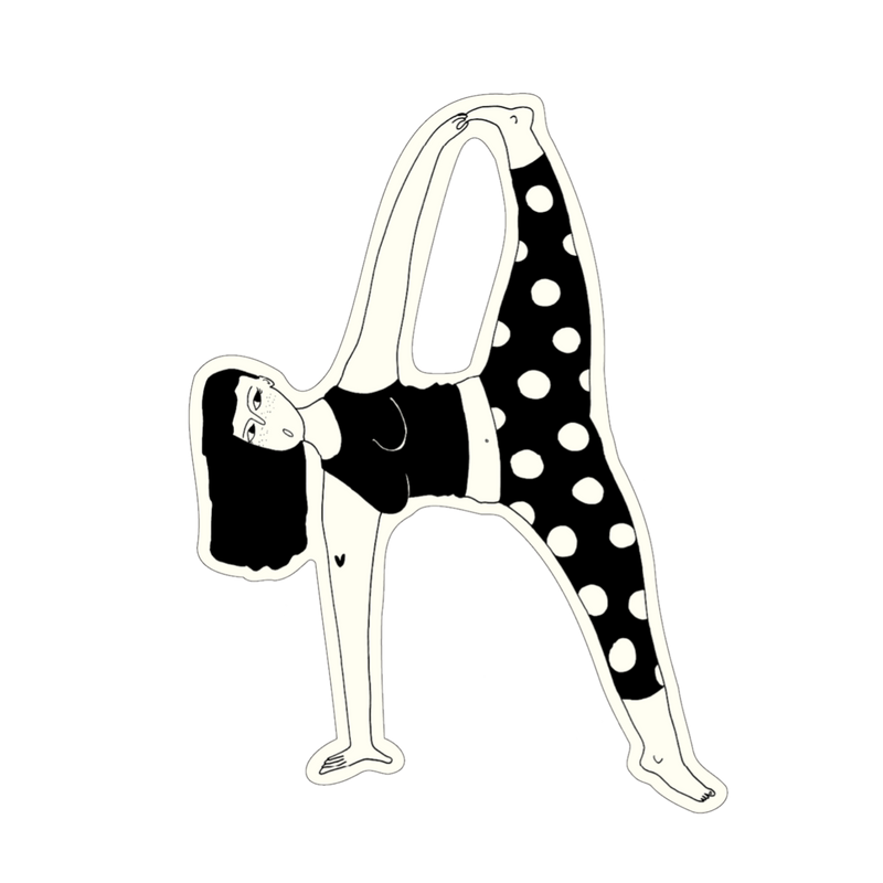 vinyl sticker yoga fart