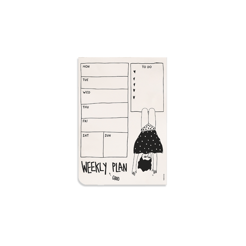 weekplanner swinging girl