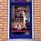 raamsticker x-mas tree fanatic