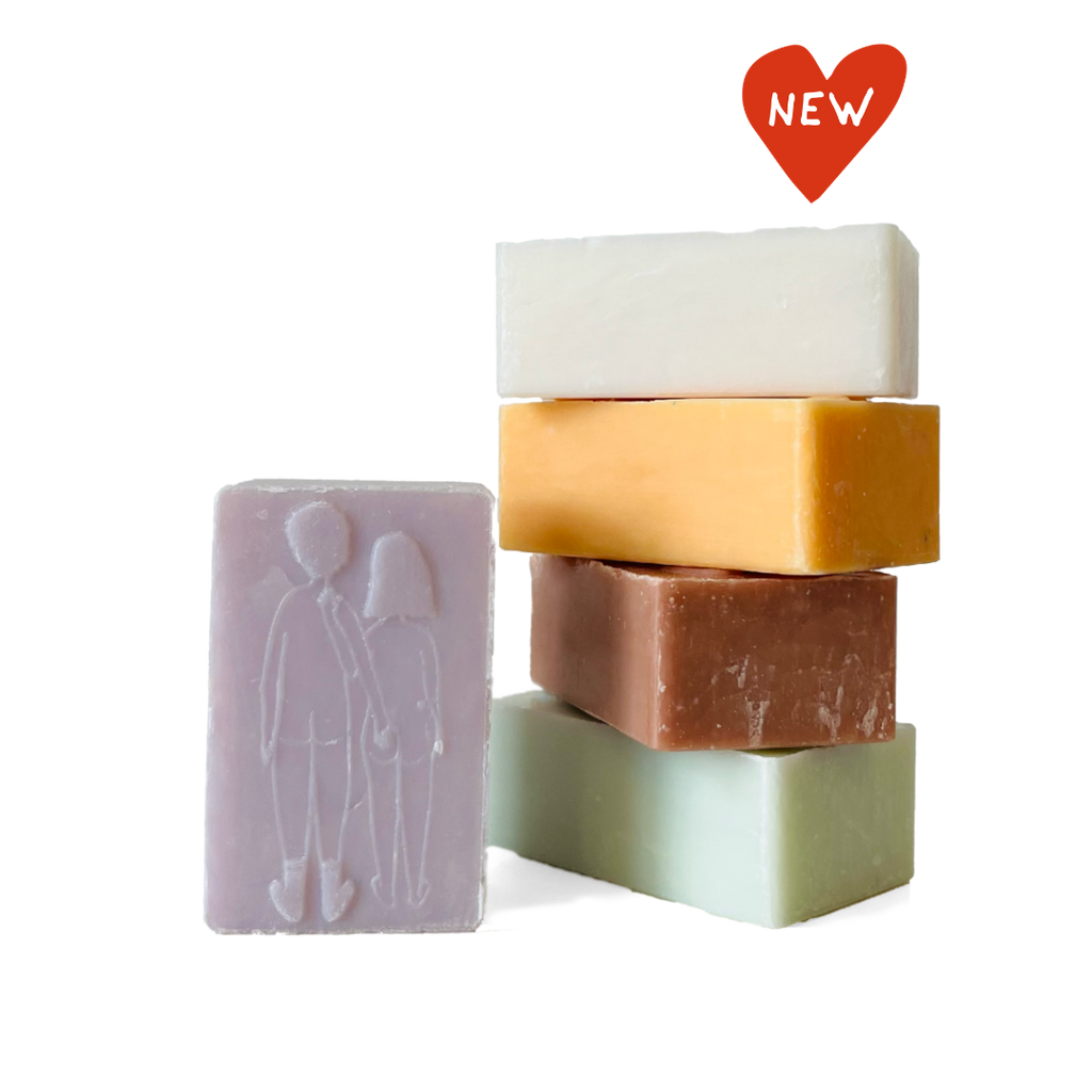 soap naked couple back