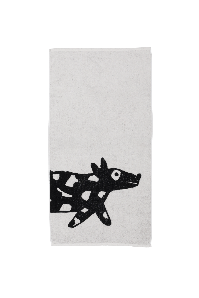 bath towel dog